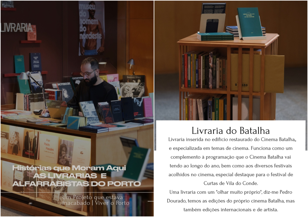 as livrarias e alfarrabistas do Porto