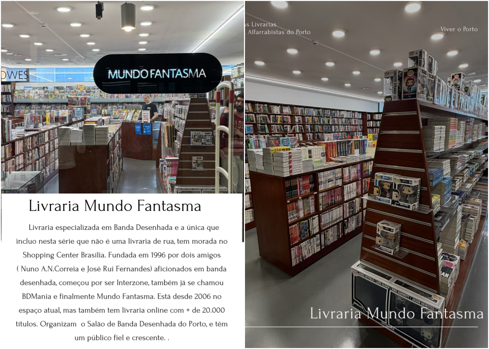 as livrarias e alfarrabistas do Porto