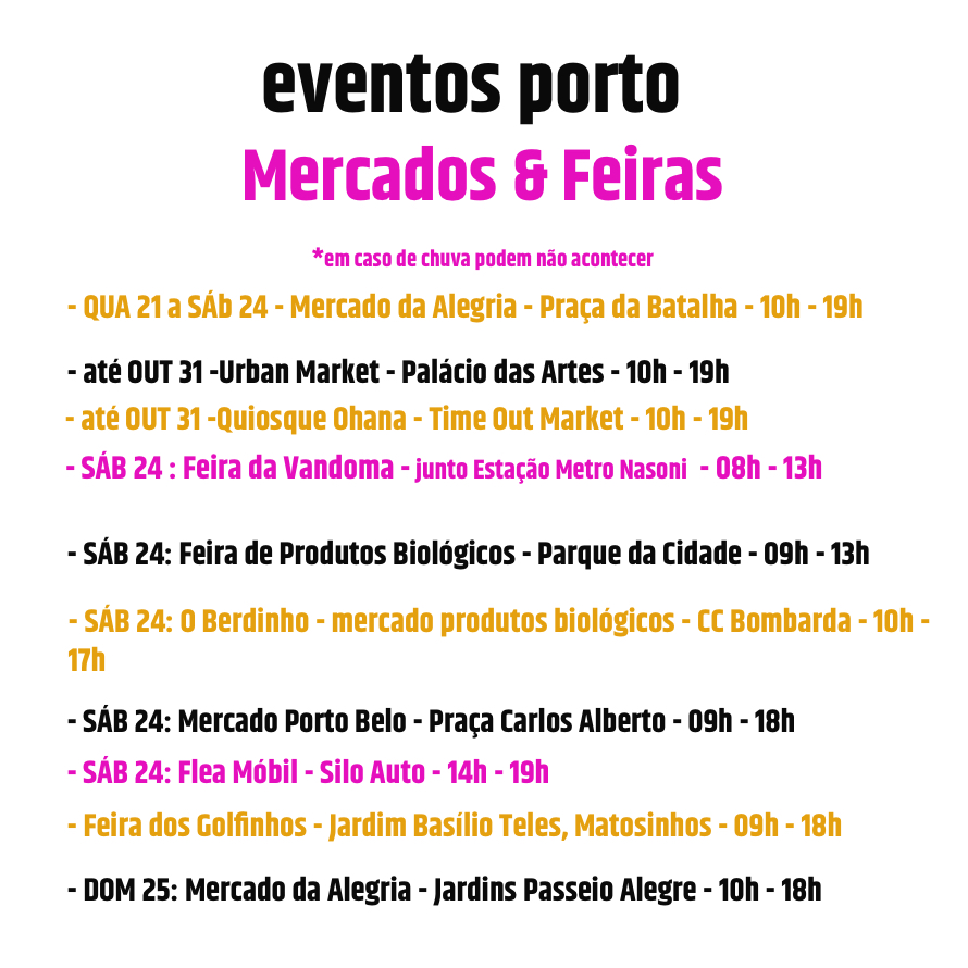 esta semana porto